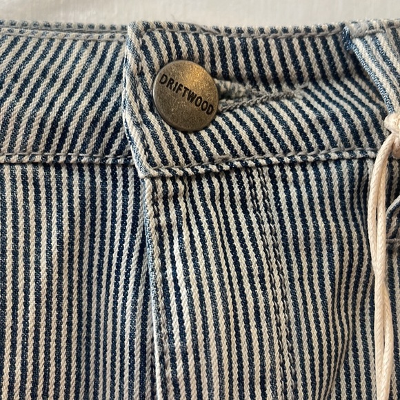 SOLD! New DRIFTWOOD Farrah Flare - Pinstripe Lagoon Waist 25 - Picture 4 of 8